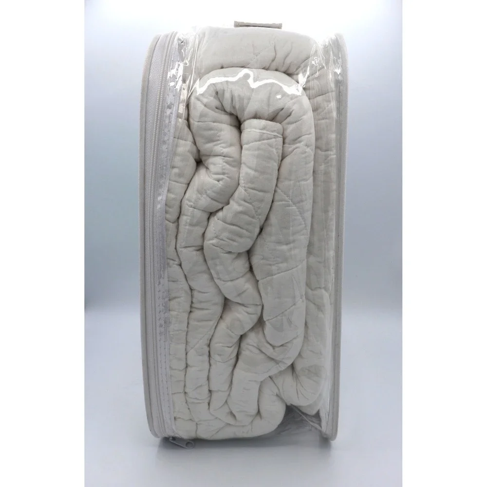 Trina Turk‎ Twin Quilt Set Sham White Cotton Coastal Tropical Palm Desert NEW